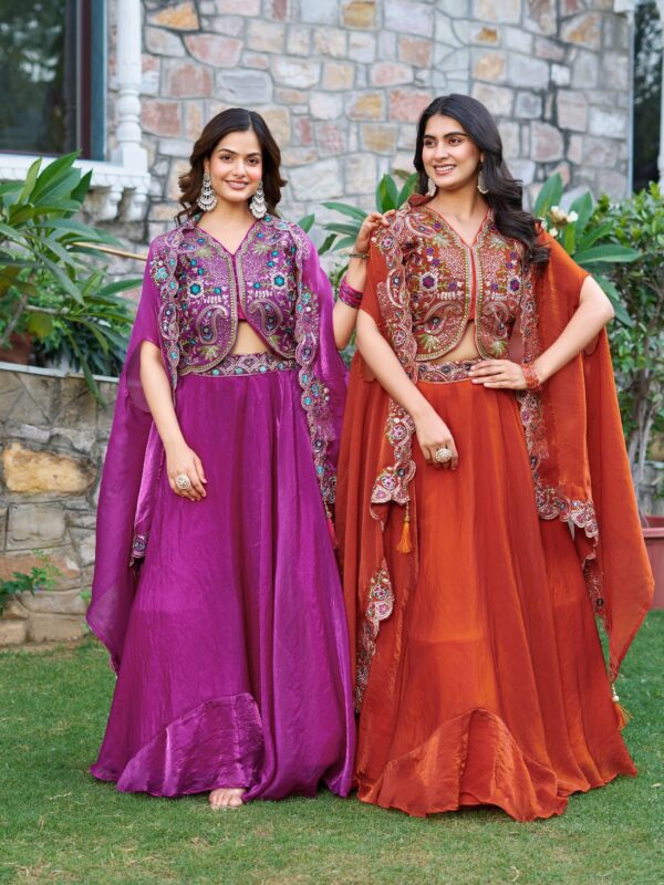 Majestic Muse – Fendy Silk Embroidered Lehenga