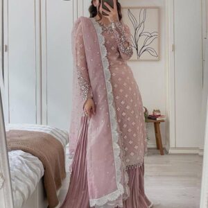 Designer Party Wear Georgette Palazzo Outfit